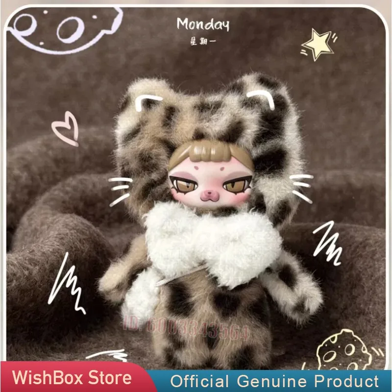 

PIKU The Week Series Blind Box Vinyl Plush Cut Anime Figure Doll Keychain Pendant Bag Collectible Mystery Box Toy Model Gift