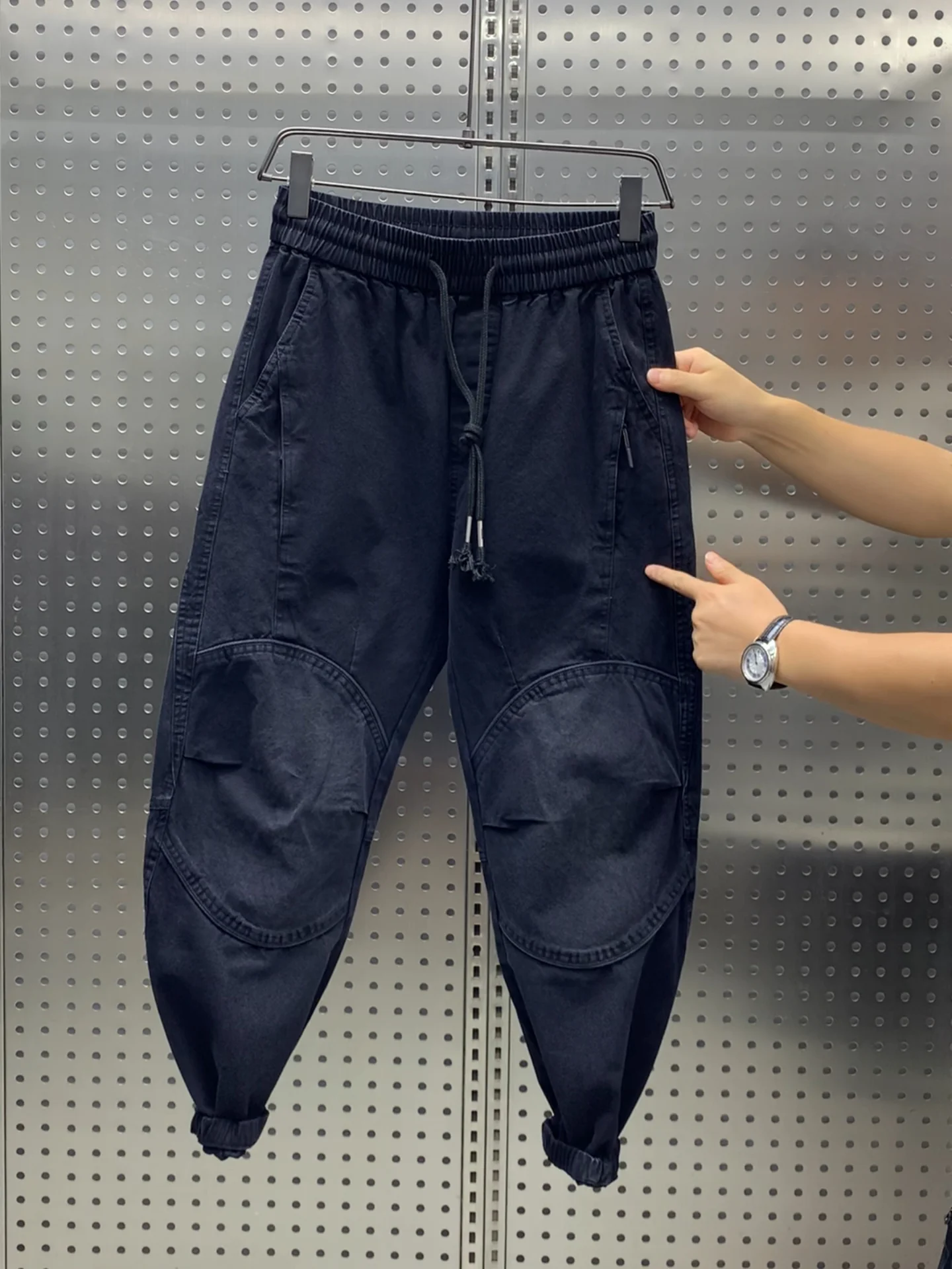 

Fall Men's Faionable Casual Workwear Pants American Sle Haome Versatile Denim Jeans Trendy Leisure Trousers