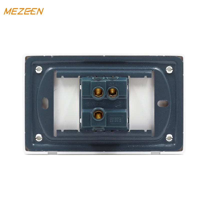 Factory Supplier South American Standard White Color PC Quality 1 2 3 Gang 1 2 Way Light Wall Switch