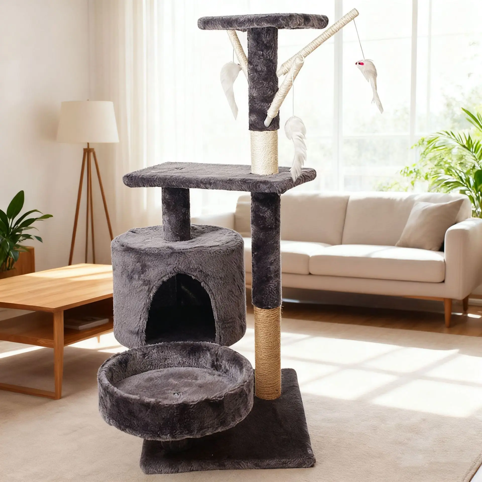 Cat climbing frame nest jumping platform tree hole integrated big special climbing frame sisal scratchi