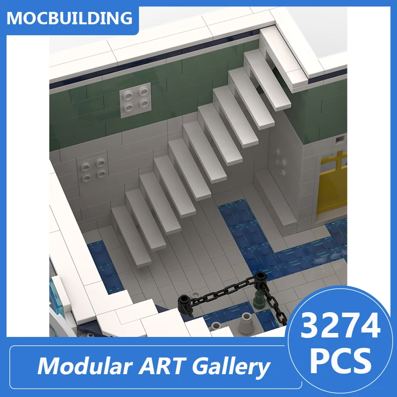 Modular ART Gallery Model Moc Building Blocks Diy Assemble Bricks Architecture Series Creative Display Toys Xmas Gifts 3274PCS