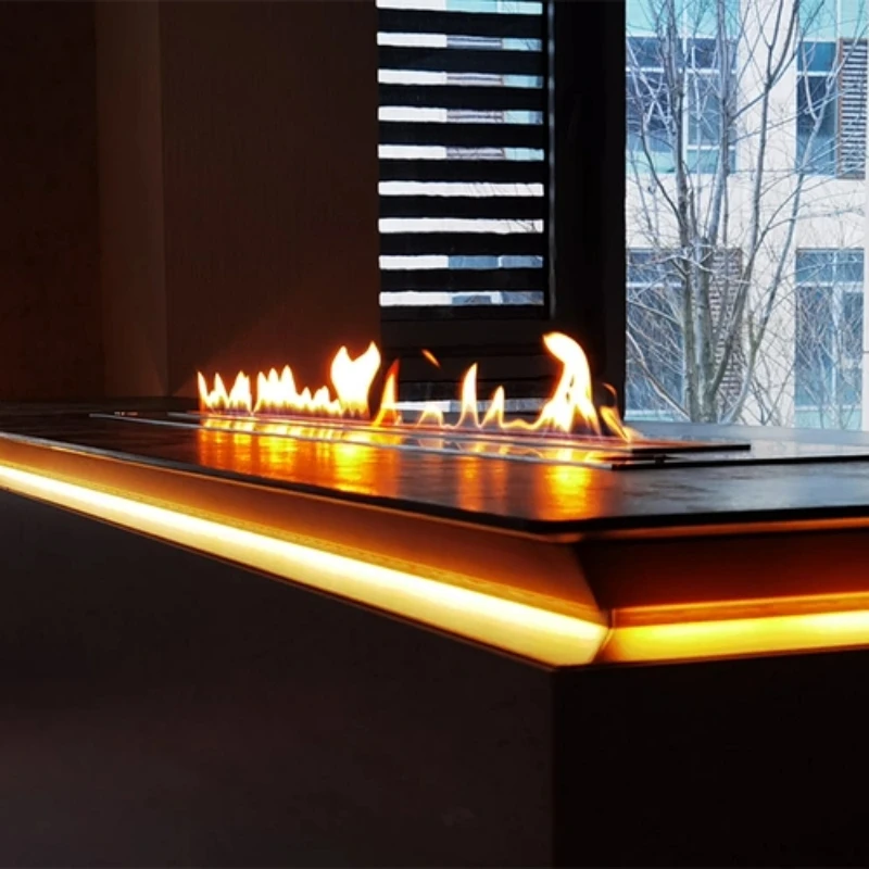 tuya wifi  bioethanol burner bio kamin electric bio ethanol fireplace 1200 mm