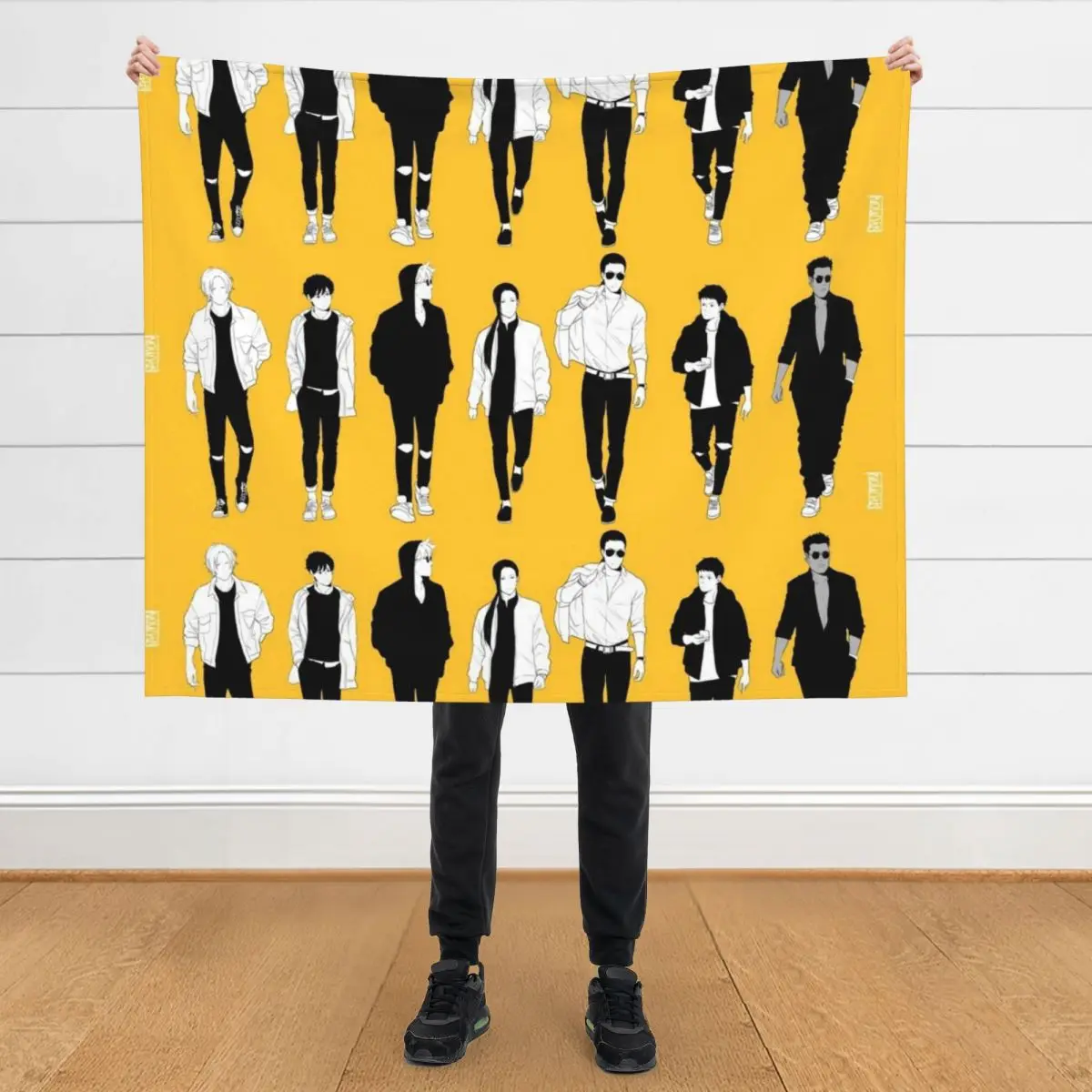 

Banana Fish Boys Throw Blanket Single Polar Blankets For Baby Thin Blankets
