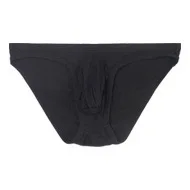 Modal Bugle Brief for Men Sexy Soft Thin Elastic Separated Pouch Underpant Male Solid Color Sweat-absorbing Breathable Underwear