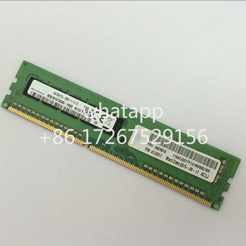 00D5016 00D5018 47J0217 RAM For IBM X3100 M4 X3200 X3250 M3/4/5 8GB DDR3L 1600MHz 12800E ECC Server Memory Fast Ship