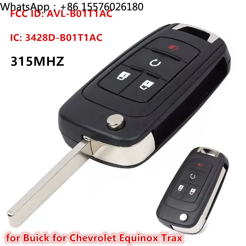 Carpart 315MHz AVL-B01T1AC Remote Key Fob for Chevrolet Equinox Trax for Buick Encore 2010 2011 12 2013 2014 2015 2016 2017 2018