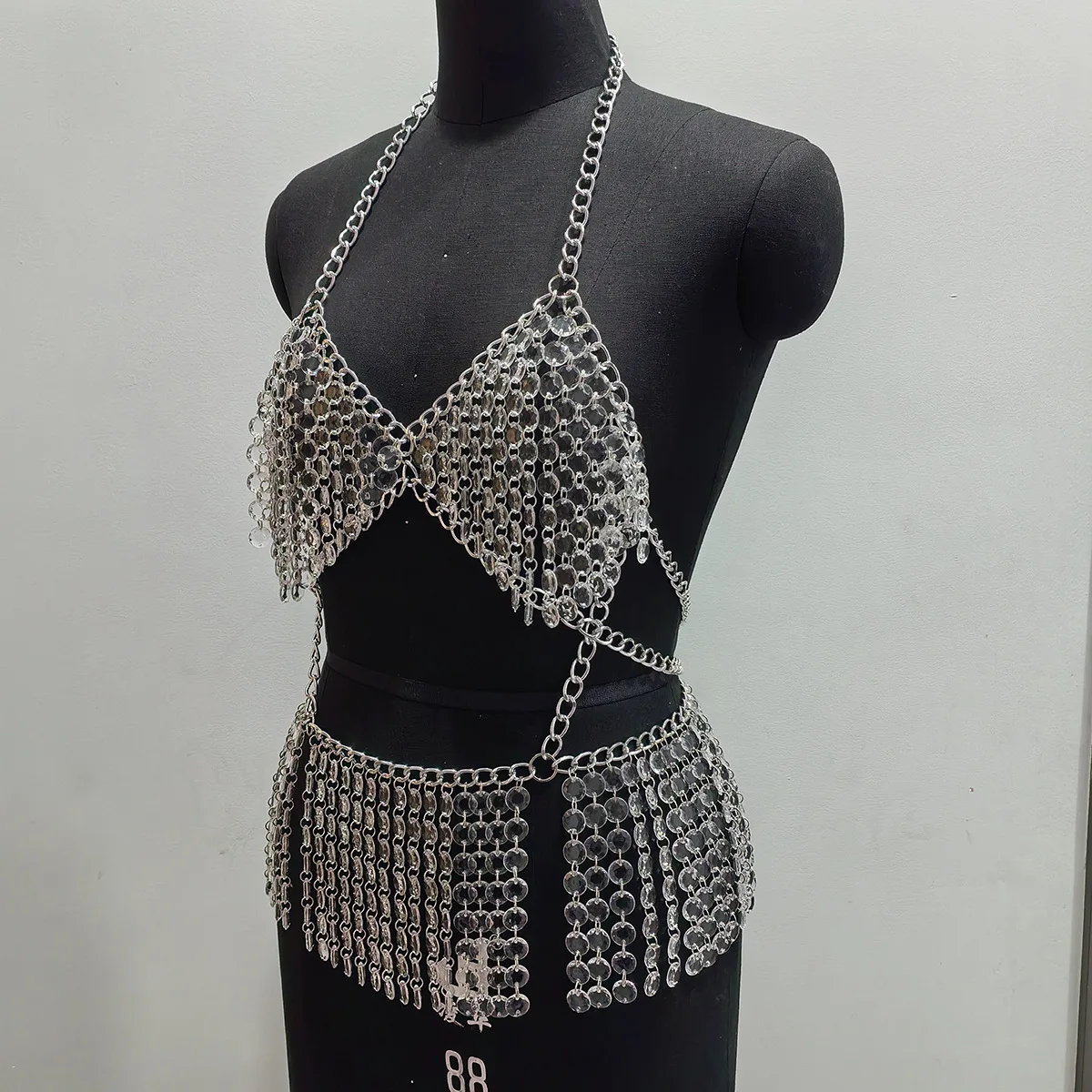 Luxury Body Chain Body Jewelry Totally Hand-made New Fashion Chest Chain European And American Night Club Party Bra Chain