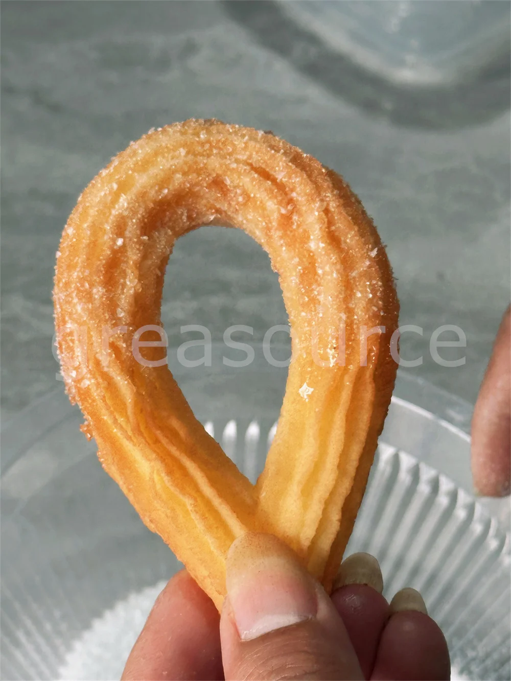 Crispy Fluffy Churros Sweet Circle Orginial Fry Sprinkle Powdered Sugar Model Food Display Props Shop Cart Snacks Shiit ASMR 4