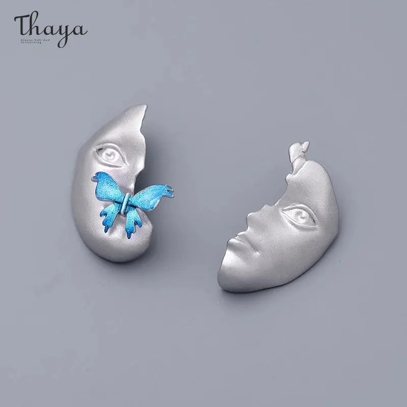 

Thaya Original Design S925 Silver Earrings For Women Fashion Literary Women Earrings Stud Romantic Classic Party Fine Jewelry