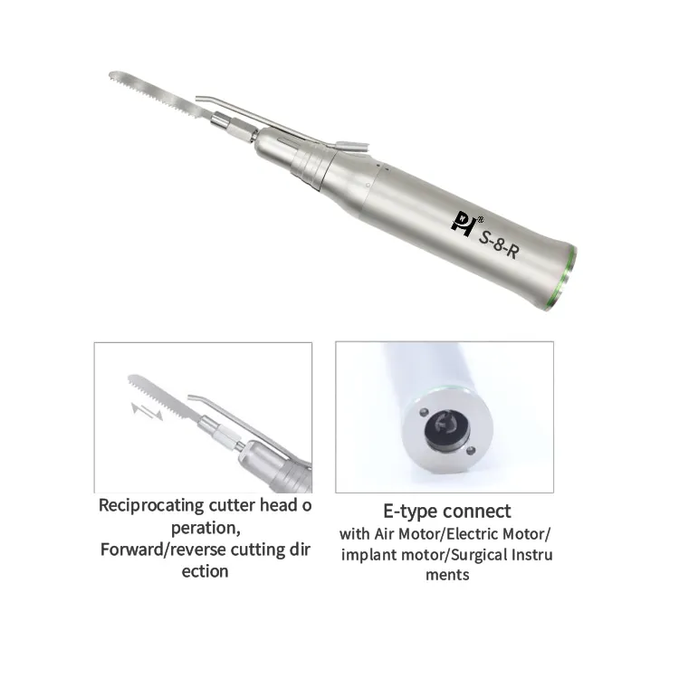 Osteotomised den tal handpieces with oscillating or reciprocating motion