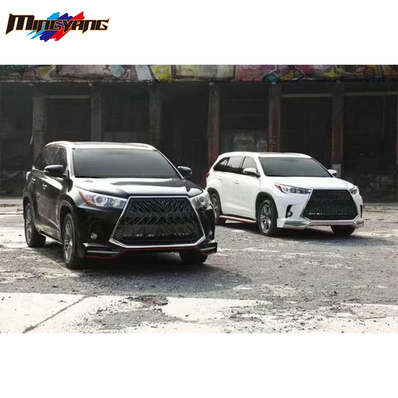 ZAIQU Jiuzhou السيارات عالية الجودة ضبط LX تجميل طقم الجسم مصدات السيارة 2015 + لهايلاندر بوديكيت #3