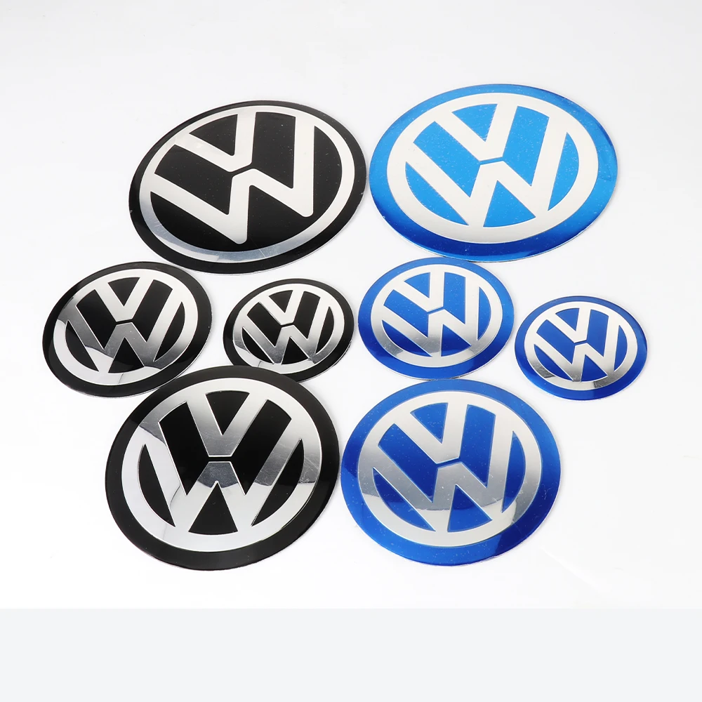 4Pcs 70/80/90/100/120mm Aluminum Car Wheel Center Hub Caps Sticker For Volkswagen VW R GTI Golf 5 7 Beetle Polo Passat b6 Tiguan