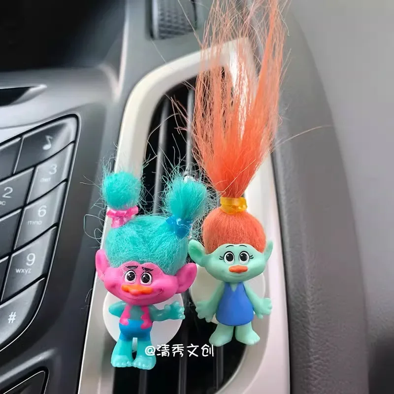 Elfo de pelo mágico de dibujos animados originales para coche, aire acondicionado, salida de aire, decoración, colección de pasatiempos, regalos