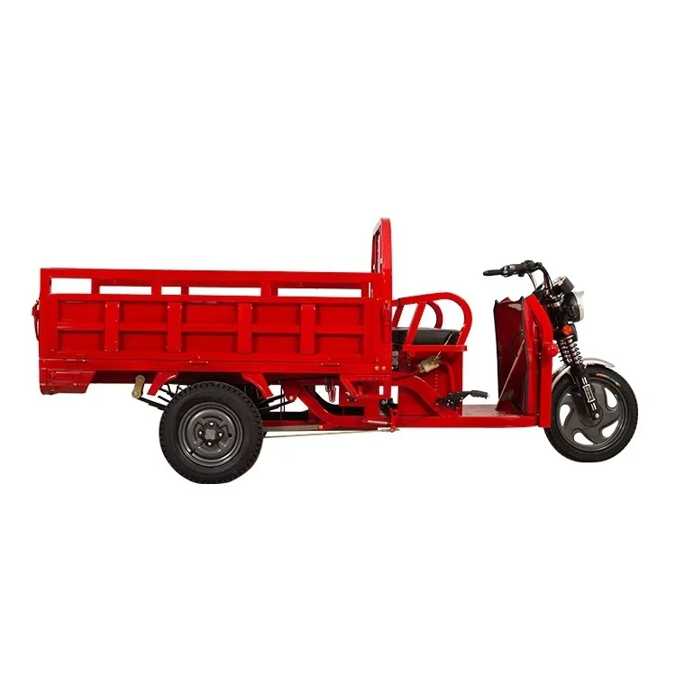 Farm Agriculture Loader 800W 300kg Electric Tricycle Transporter Heavy-Duty Flatbed 60V 1.3m