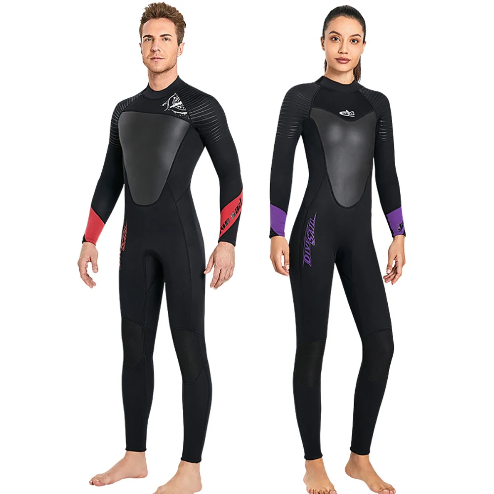 

Men Women Wetsuit 3mm Neoprene Full Body Thermal Scuba Diving Suits One Piece Wet Suit Swimming Snorkeling Surf Suits Keep Warm
