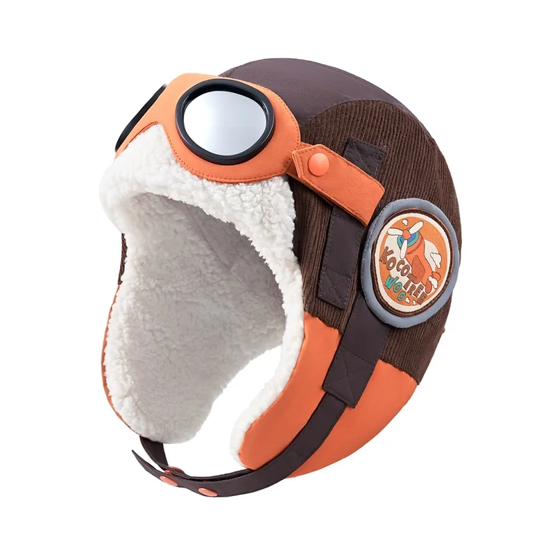 

Kids Winter Earflap Trapper Hat with Removable Goggles Warm Aviator Hat for Boys Girls Perfect for Outdoor Skiing Snow Play