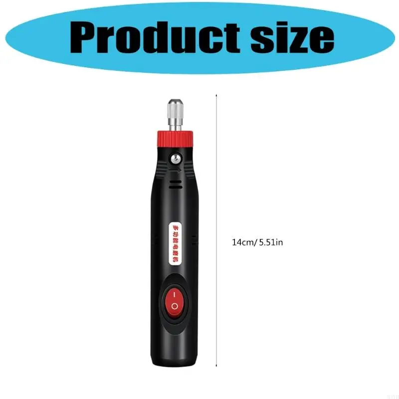 เครื่องมือฝึกซ้อมไฟฟ้า Mini Mini Material พร้อมอุปกรณ์เสริมหลุมสำหรับการประดิษฐ์เครื่องประดับฮอร์นเรซิน M4YD