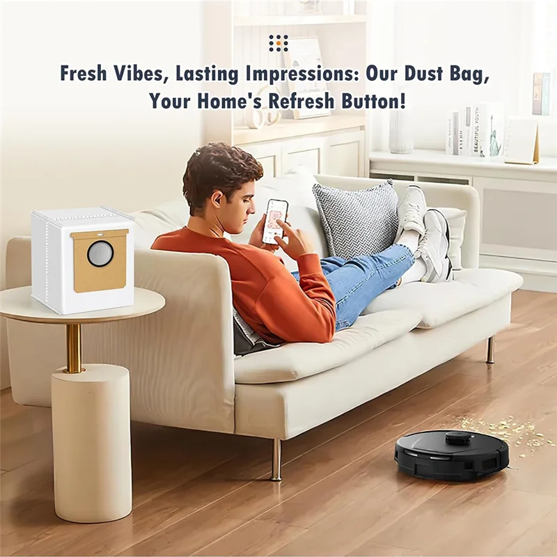 16Pack Vacuum Dust Bags Replacement Parts For Eufy L50, L60 / L60 Hybrid Self-Empty Station, Vacuum Cleaner Dirt Disposal Bags