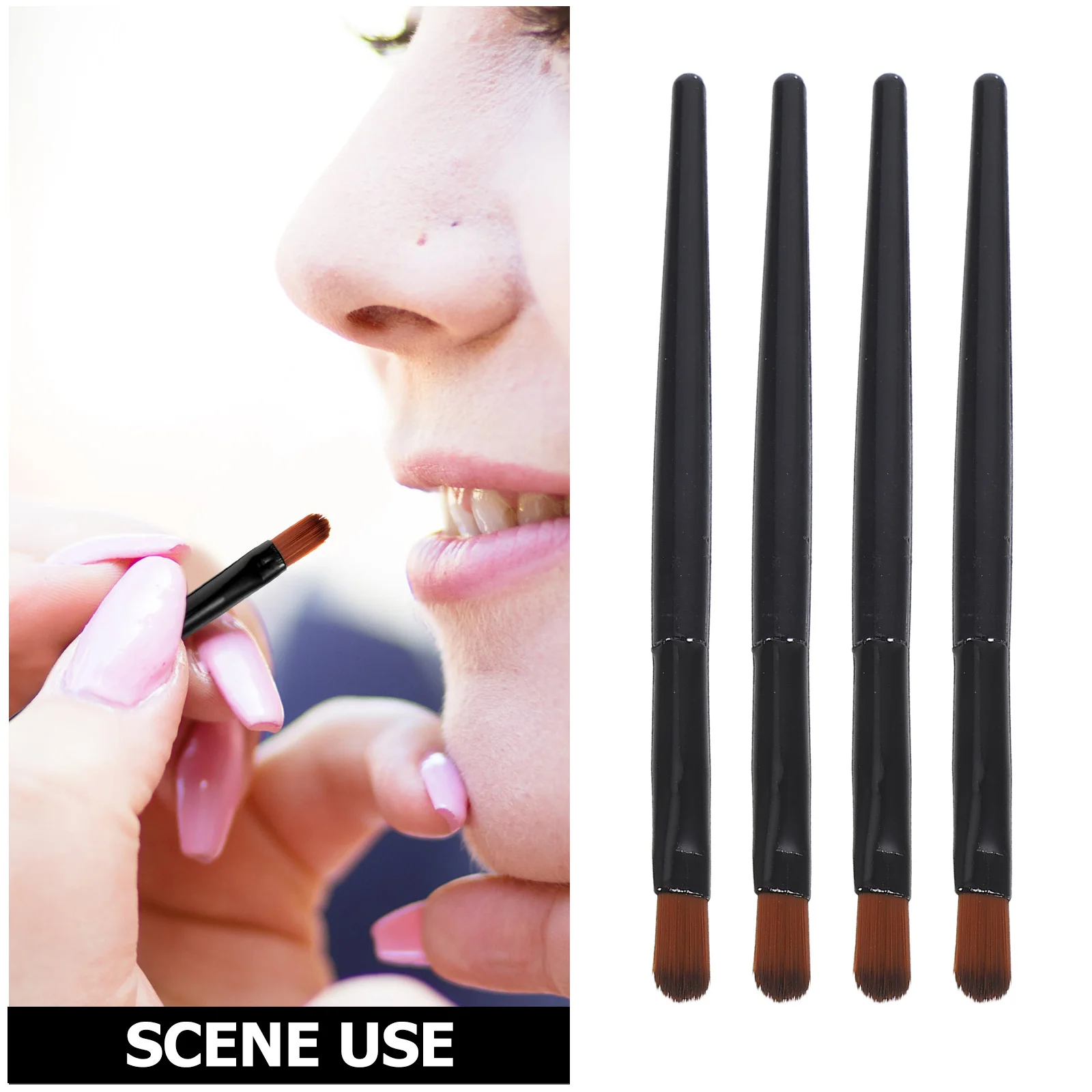 100 Pezzi Pennelli per Rossetto Portatili Usa e Getta Strumento Multifunzione per Trucco Applicatore per Lucidalabbra Pennello per Labbra per Casa e Viaggio