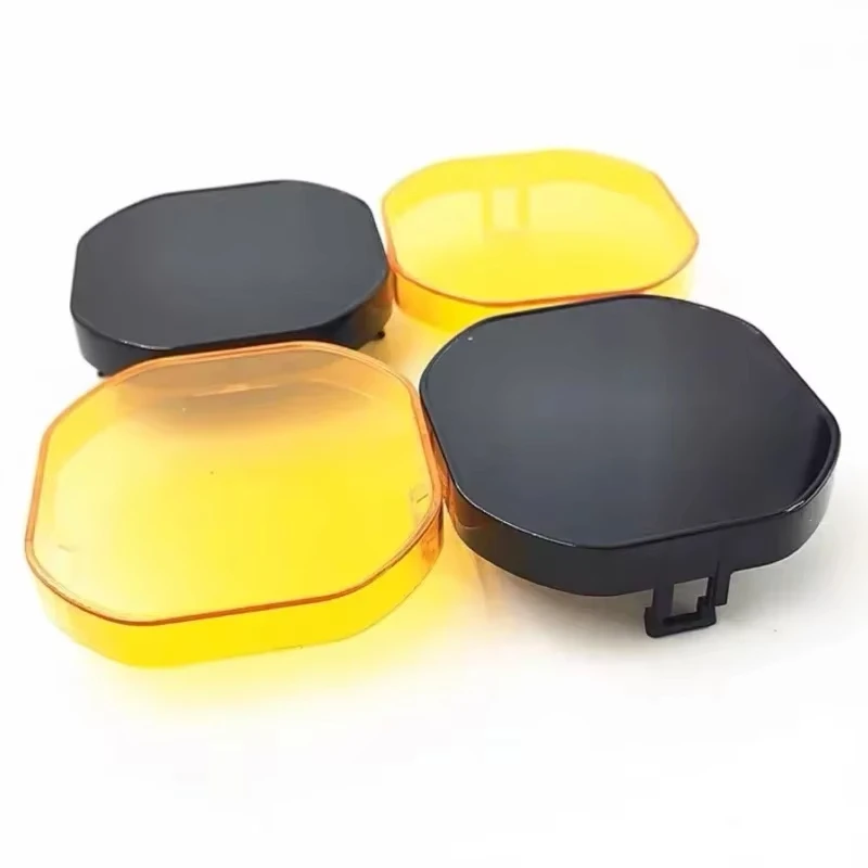 

3inch lampshade Led Work Light Cover Cube Dustproof Amber Black Lens for 40W 72W 80W 96W Pods Fog Driving Lamp Protection Cover