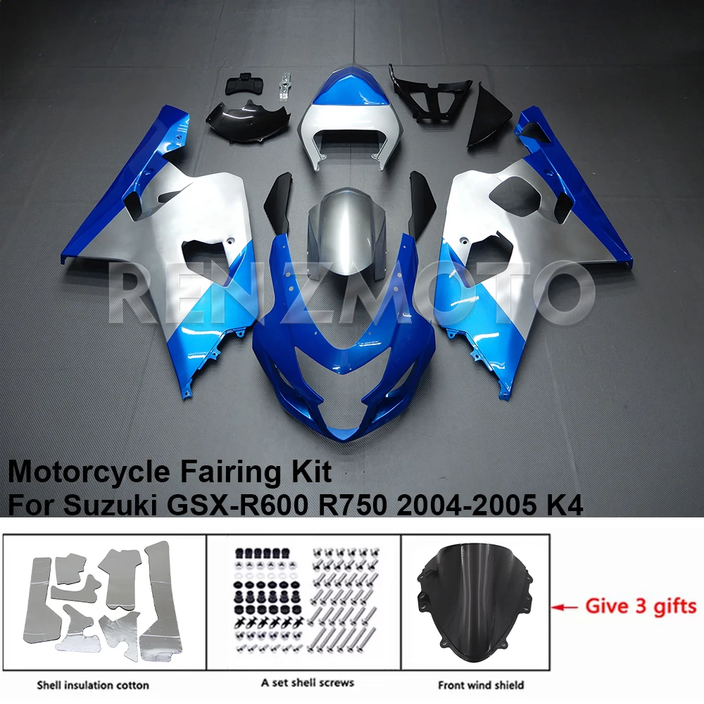 

S0604-133A For Suzuki GSX-R600 R750 04-05 K4 K5 Fairing Motorcycle Set Body Kit Decoration Plastic Guard Plate Accessories Shell