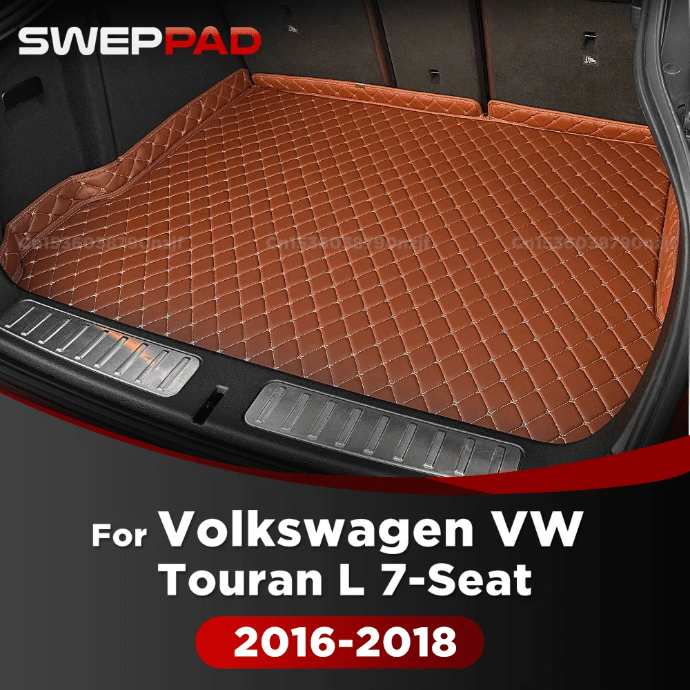 

Для Volkswagen VW Touran L (расширенная версия) 7-местный 2016-2018 17 3D коврик в багажник автомобиля, коврик для багажника, аксессуары для интерьера