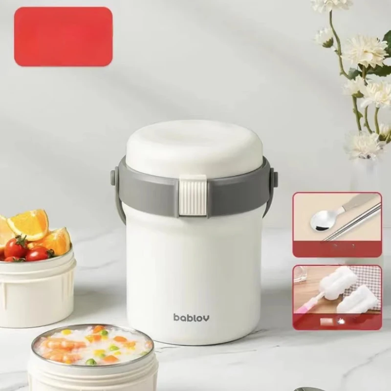 Worker Portable Multi-Layer Student Bento Box Household Stainless Steel Super Long Heat Preservation Bucket