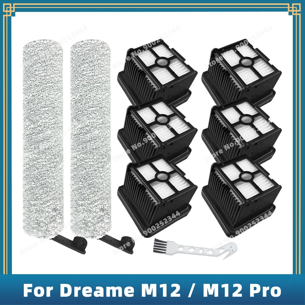 

Compatible For Dreame M12 / M12 Pro Vacuum Cleaner Replacement Spare Parts Accessories Roller brush Hepa Filter