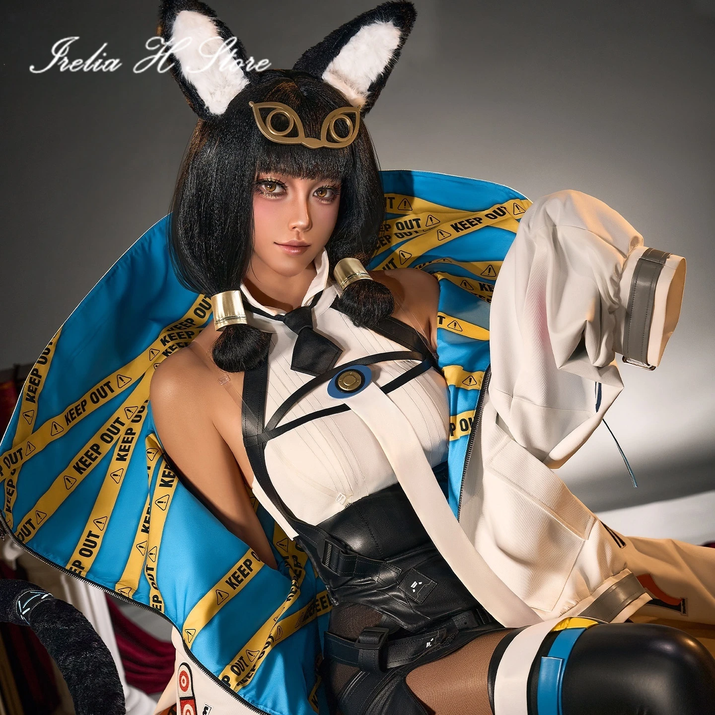 illusional Arknight Titi Cosplay Costume Game Titi U Sexy Jumpsuit coat Halloween Costumes Female view 3