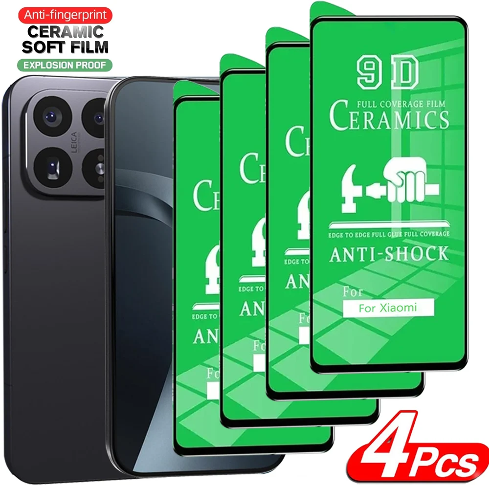 4 Stück Weiche Keramikfolie Displayschutzfolie für Xiaomi 17T 14T 13T 12T 11T Pro Schutzfolie für Xiaomi Mi 17T Pro Schutzfilm
