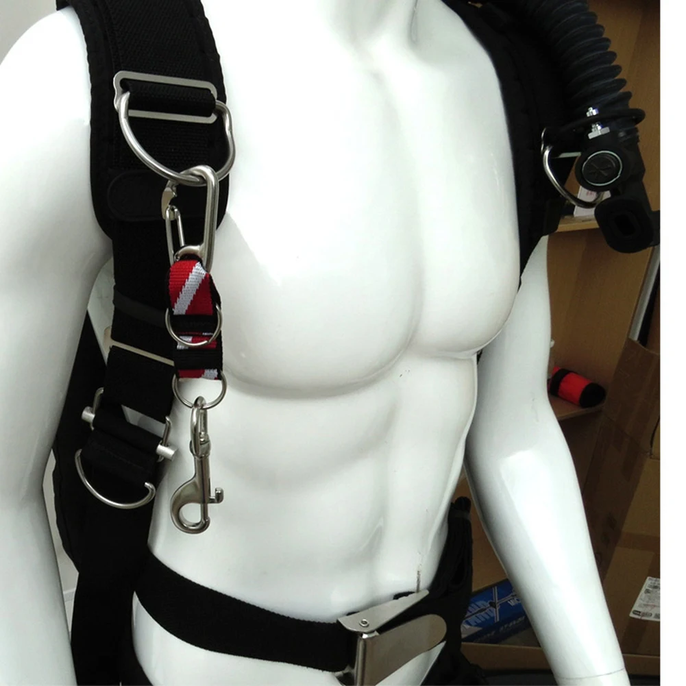 

Y49A — 2 упаковки из нержавеющей стали, разъем для подводного плавания с зажимами, держателем карабина, двойными разъемными кольцами и лямкой