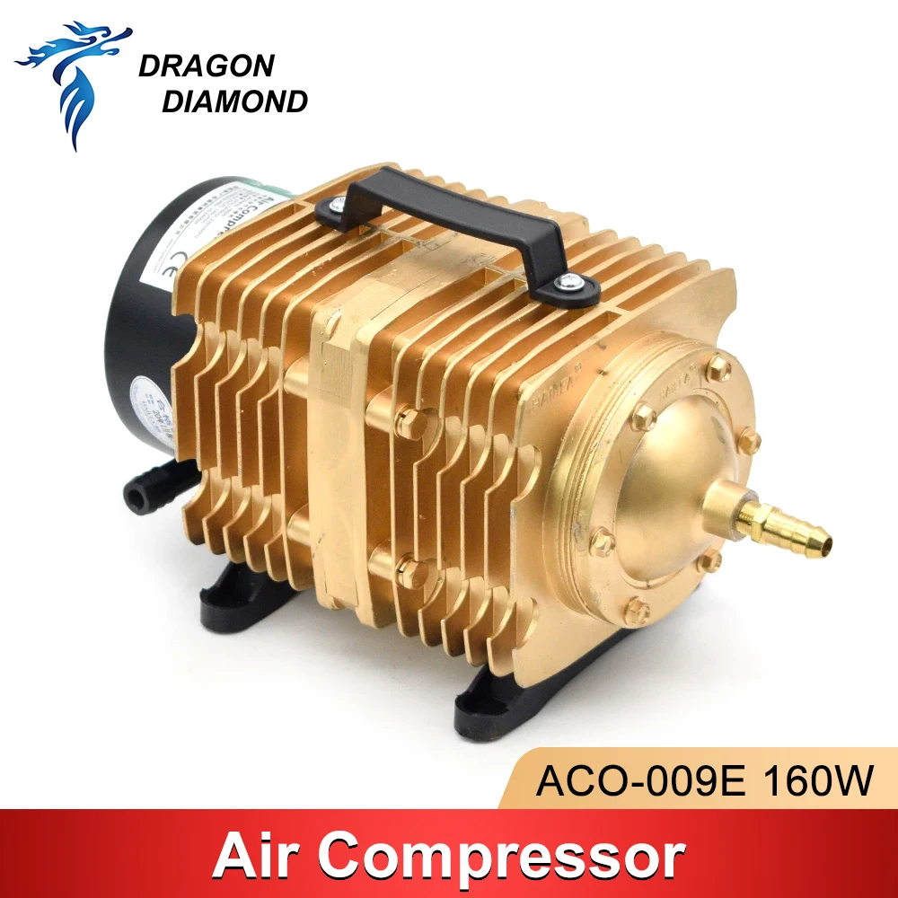 160W Air Pump Compressor AC 220V Air Assist Electrical Magnetic For CO2 CNC Laser Engraving Cutting Machine ACO-009E