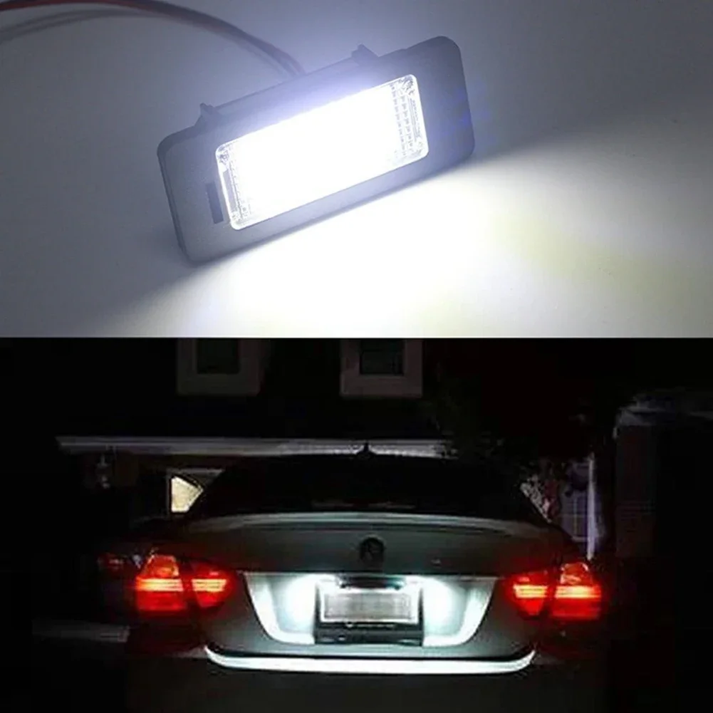 Image of 1/2PCS Für Audi A1 A4 B8 A5 S5 A6 S6 A7 Q5 TT TTS 2D Für VW 6000K Weiß Auto Keine Fehler Canbus Led Lizenz Kennzeichen Lichter Birne