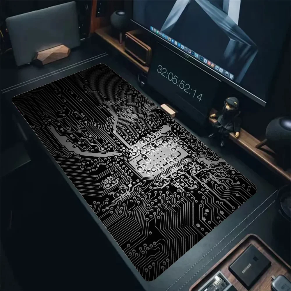 Circuit Board Pattern Mousepad Mouse Mat Desk Mat With Pad gaming accessories Prime Gaming XXL Keyboard Pad