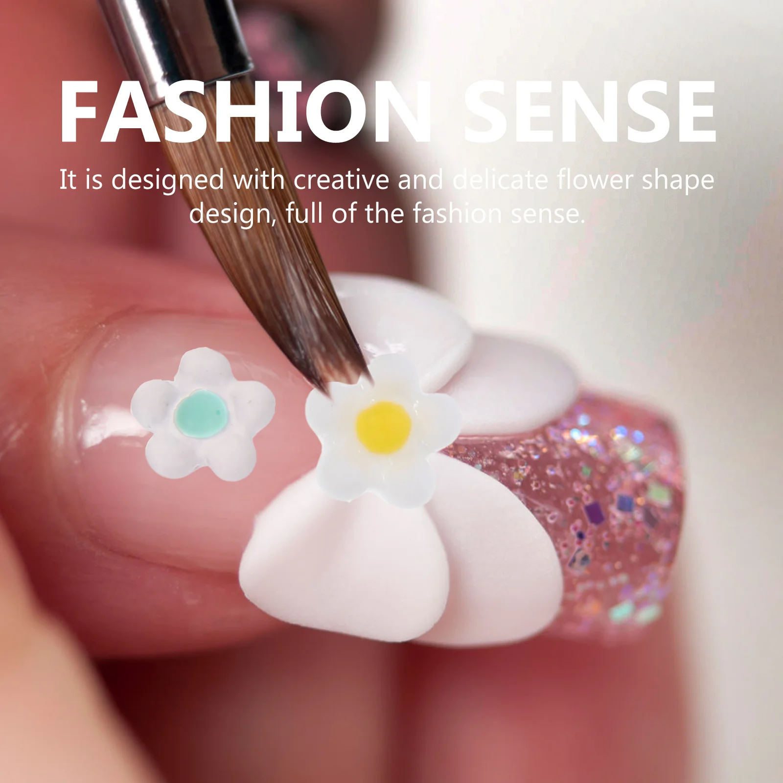 

100pcs Nail Art Accessories 3D Resin Flowers DIY Decorations for Manicure Salon Use Long Lasting Premium Material