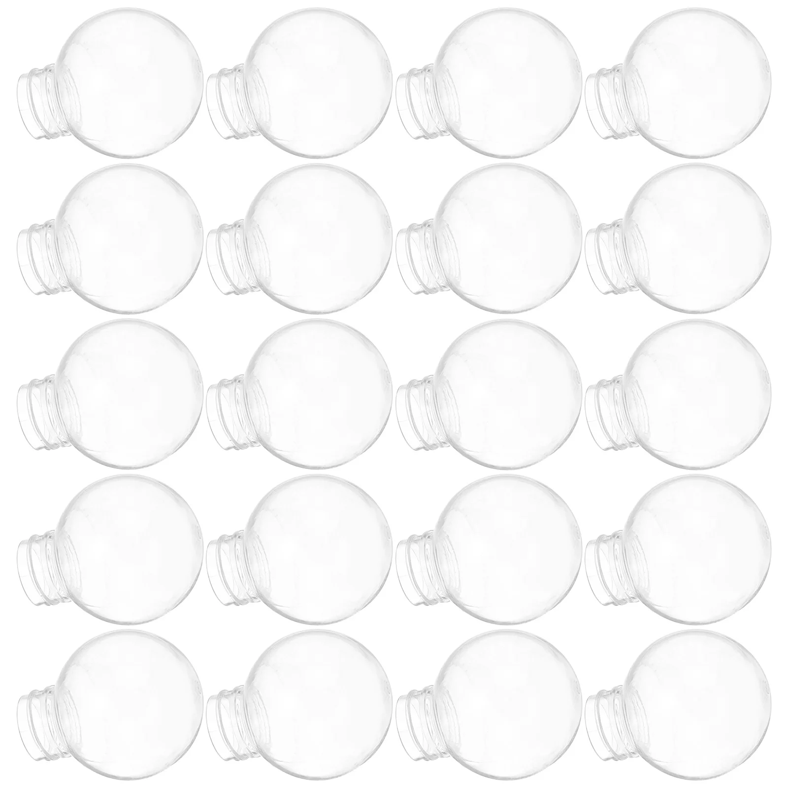 

20 шт. прозрачных абажуров-шаров для уличных светильников, устойчивых к атмосферным воздействиям, с резьбовым креплением для сада и газона