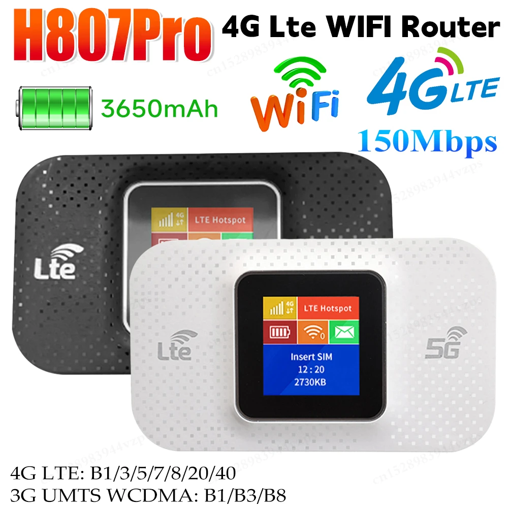 

4G Lte WIFI Router with Sim Card Slot Wireless Portable Router 3650mAh Mini Outdoor Hotspot Pocket WIFI Router WIFI Hotpot
