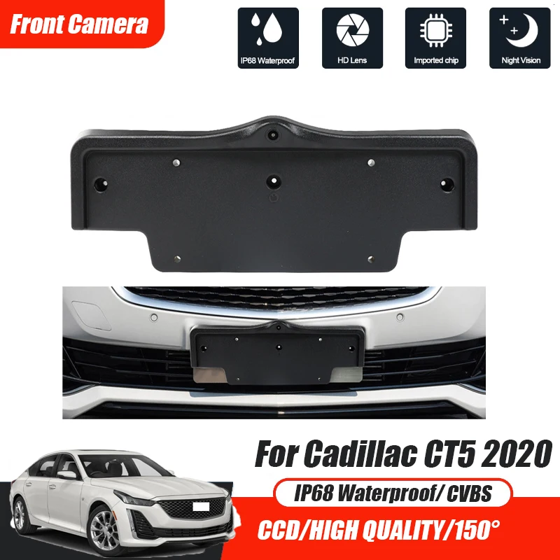 

Car Front View Parking CCD Night Vision LOGO Camera 150° Waterproof CVBS HD AHD NTSC For Cadillac CT5 2020 80mA Color Camera