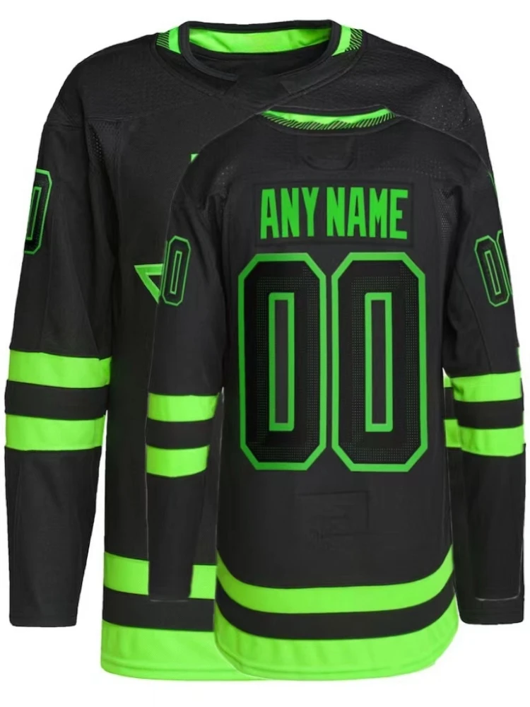 Custom Embroidery Dallas Hockey Jersey Men Women Youth Ice Hockey Uniform