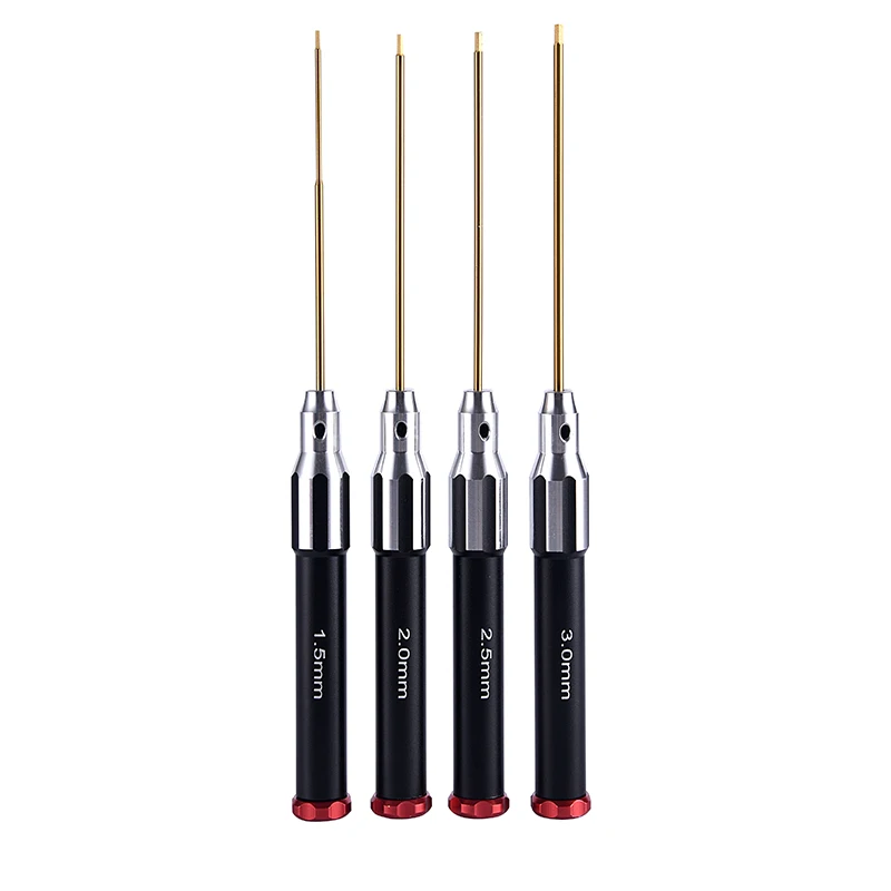 

RC Tool Parts Kits Repair Station Metal Hex Screw Driver Set 4 in 1 for RC Trucks Cars FPV Helicopter DIY Models TH22810