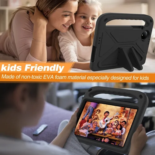 Imagen 2 del producto Funda segura EVA para niños para Xiaomi Redmi Pad SE 8,7 4G 2024, funda protectora portátil para niños a prueba de golpes con mango y soporte para tableta