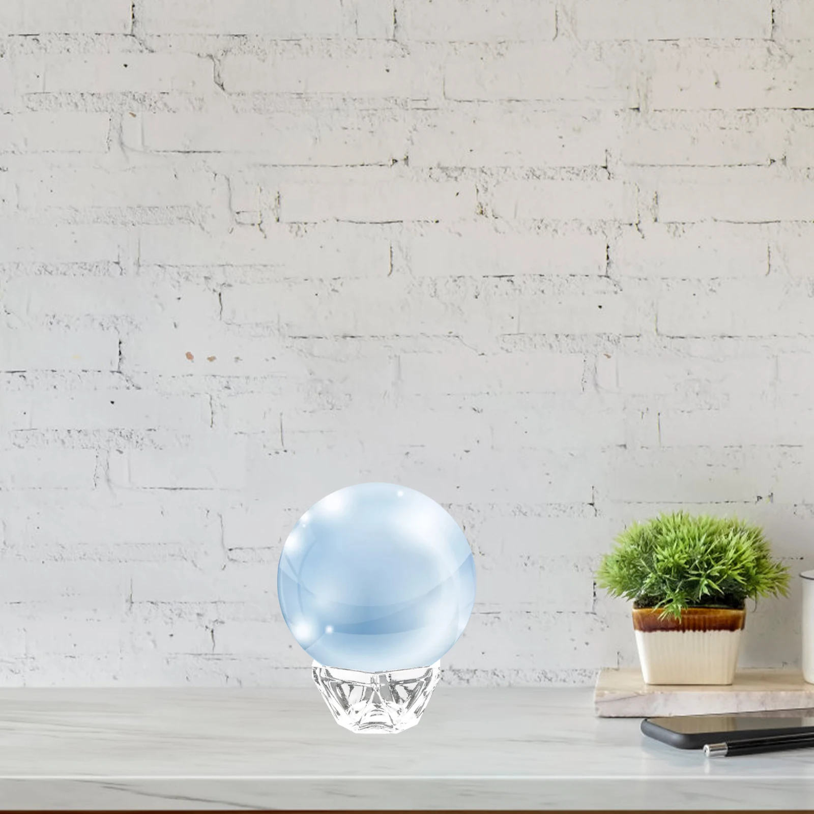 

10pcs Crystal Ball Base Acrylic Clear Display Stand For Sphere Stone Decor Holder Glass Orb Pedestal Desktop Home Office Decor
