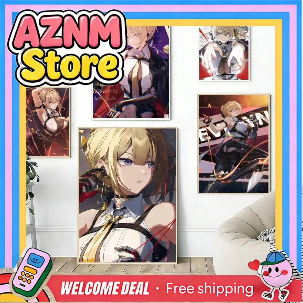 Póster autoadhesivo de Game ZZZ Evelyn Chevalier, decoración para dormitorio, hogar, pared, impresiones, pintura, sala de estar, oficina