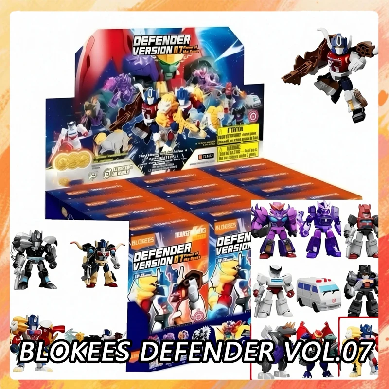 

NEW Blokees Transformers Defender Series V7 Action Figures Whole Set Blocks Transformation Galvatron Assembly Model Gift