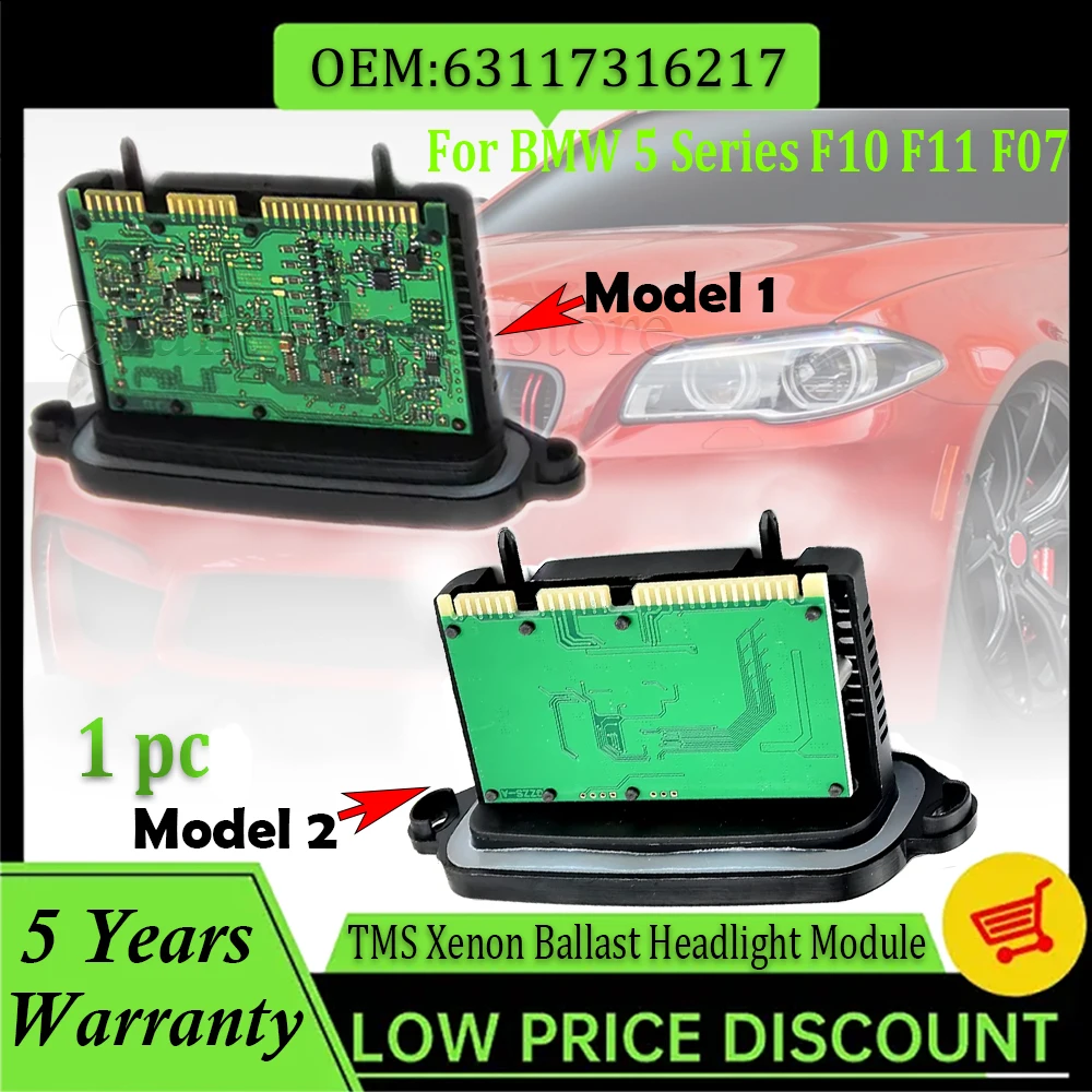 

Car TMS Xenon Ballast Headlight Moduel For BMW 5 Series 520d 530d F07 F07N GT F10 63117316217 63117279625 63117274400 7269531
