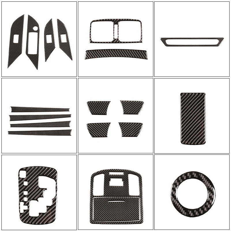 For Toyota Hilux 2015-2021 Soft Carbon Fiber Car Interio Exterior Decoration Strip Car Sticker Modification Accessories