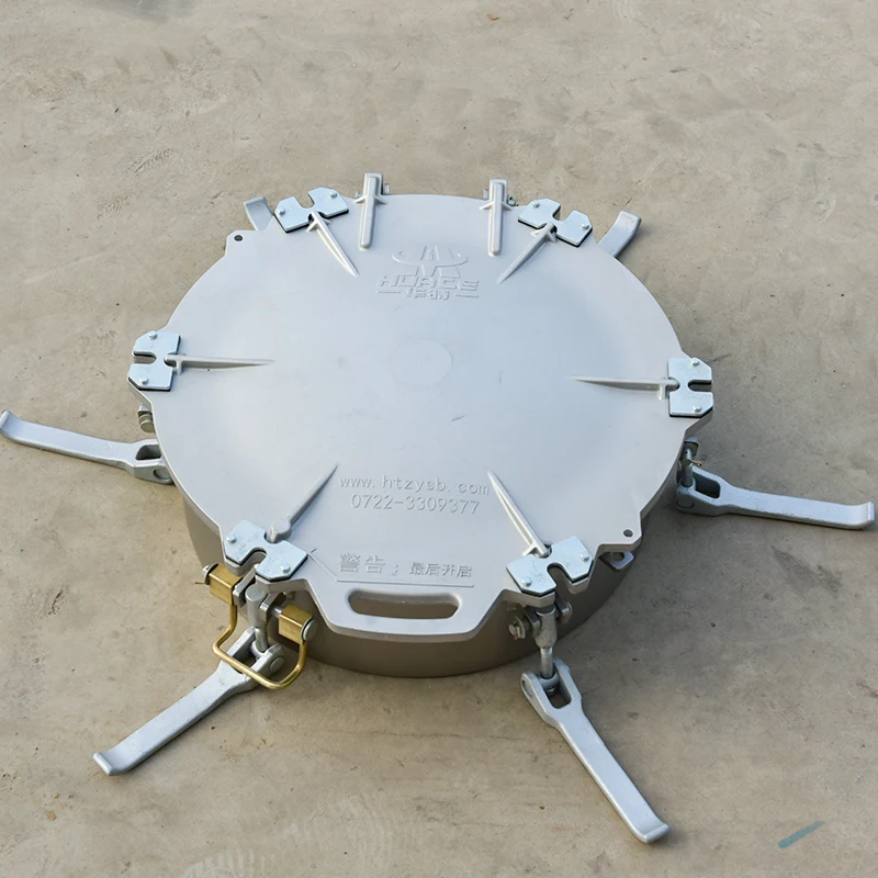 Wholesale Chemical Fuel Tank Manhole Cover With Flange Tank Truck Parts