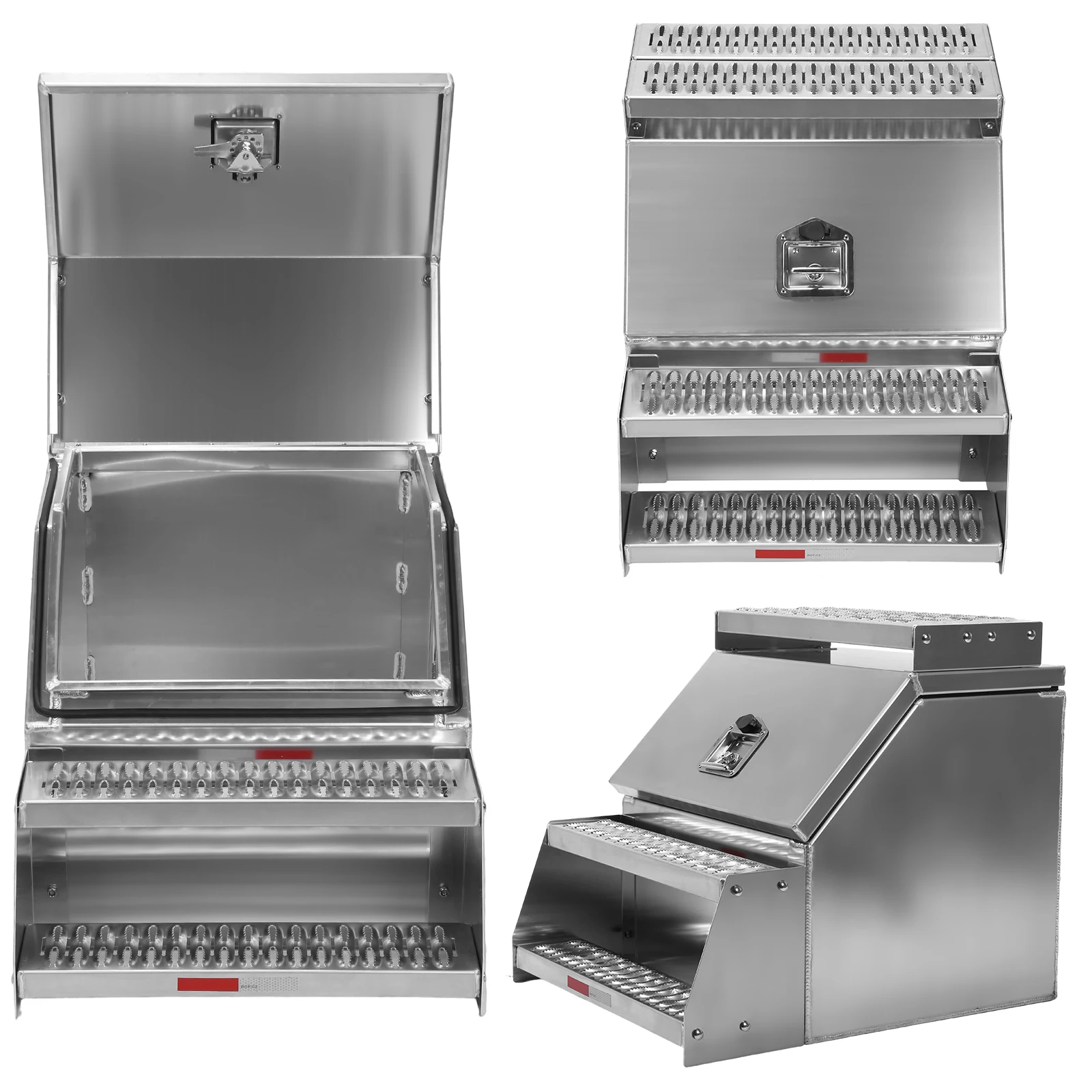 

Алюминиевый боковой ящик для инструментов 12/23 дюйма с Т-образной ручкой и замком, подходит для Peterbilt, Kenworth и других грузовиков