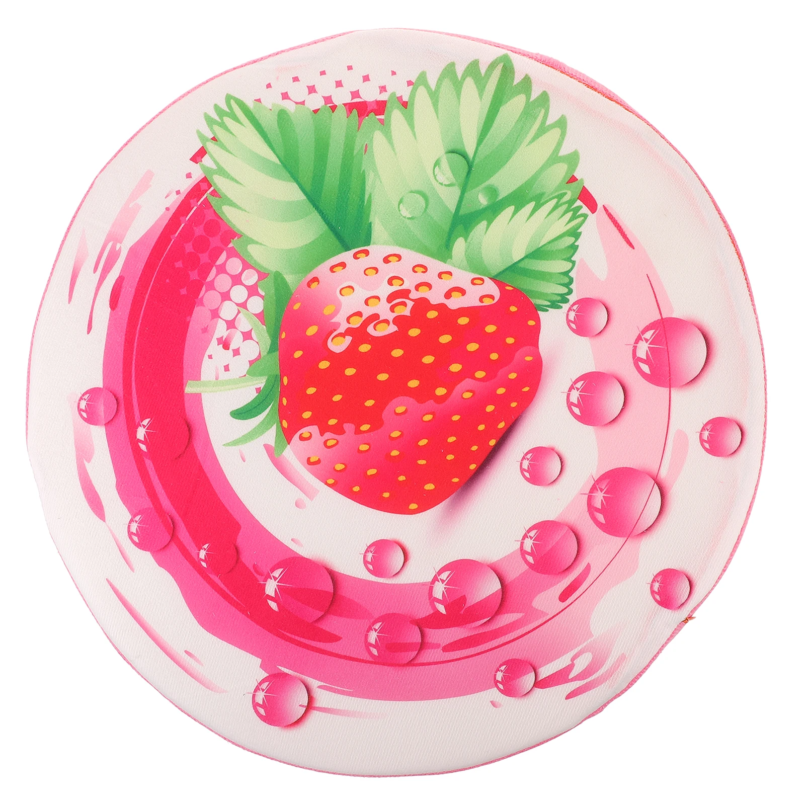 

3D Fruit Strawberry Seat Cushion Pillow 33cm Detachable Cover Office Sofa Chair Pad Fruit Seat Cushion