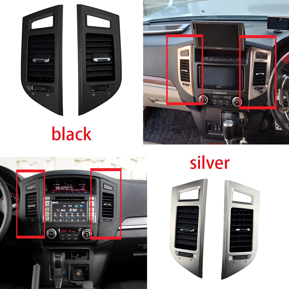 

2 шт. для Mitsubishi Pajero Montero V87 V93 V95 V97 V98 2007-2022 Автомобильная приборная панель, кондиционер, воздуховыпускное отверстие для V93 V95 V97